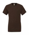 Heren T-shirt Bella Triblend Crew Neck 3413 Brown Triblend